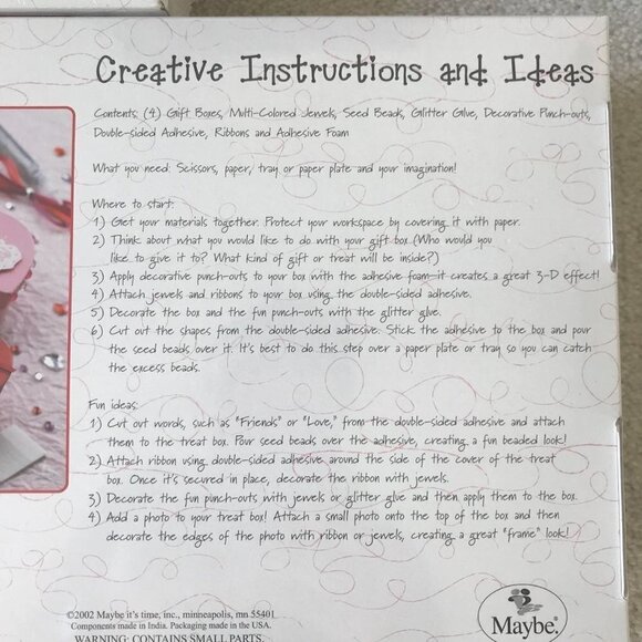 Valentines Craft Kits 2 Mini Gift Boxes Kits & 1 Picture Frame Kit - Picture 4 of 7